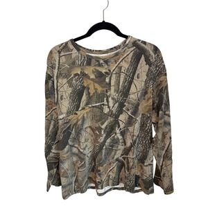 Gander Mountain Guide Series Mens Realtree Hardwoods Camo Long Sleeve Shirt L
